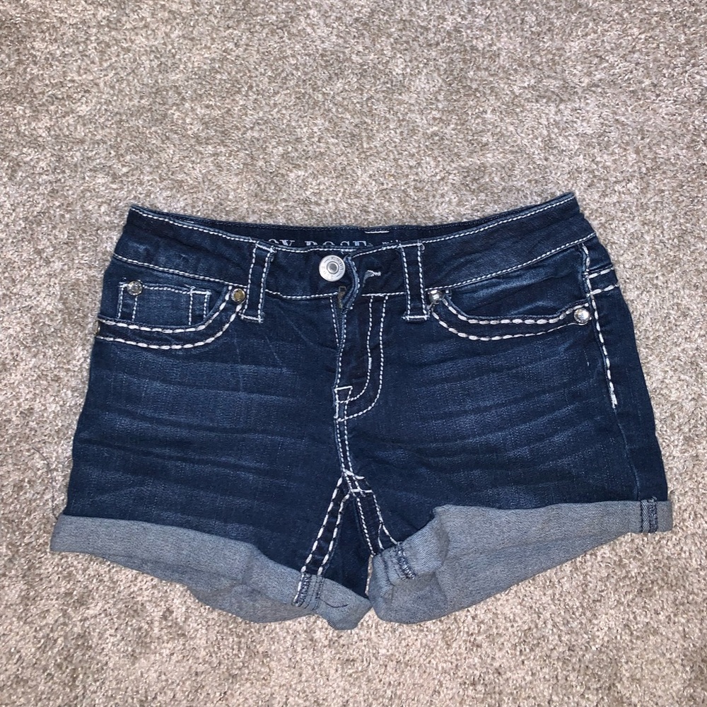 Knox Rose Midi Jean Power Stretch Shorts size 2 - Picture 3 of 12